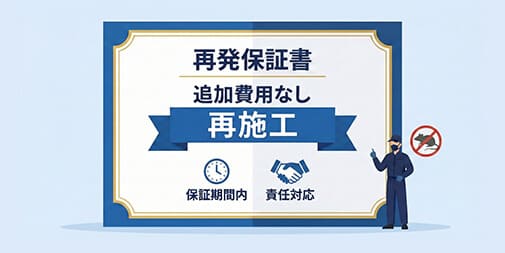 〇カ月間の無料保証！アフターフォローも万全