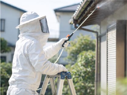 ハチの巣撤去作業イメージ