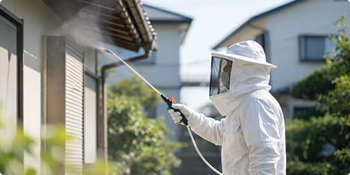 安心安全の薬剤を使用 お子さま・ペットにもやさしい