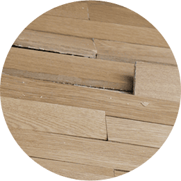 床がフカフカになっている